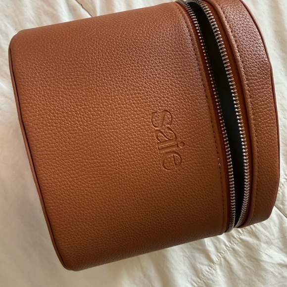 Saie The Vanity Case Toiletry Bag, Brown - Picture 1 of 2